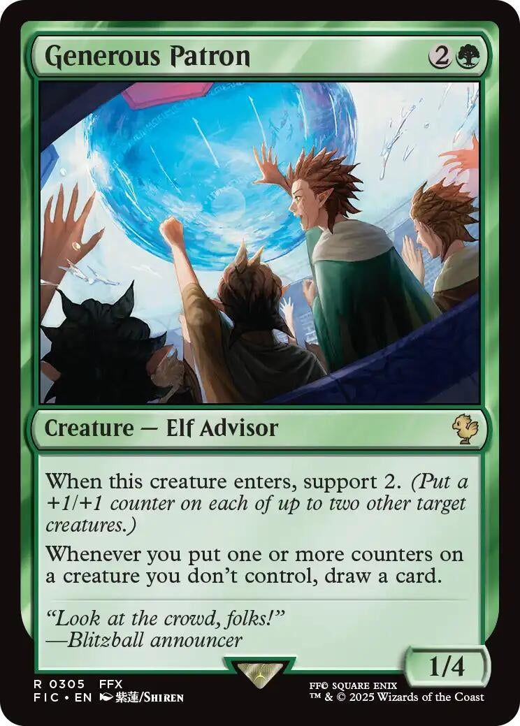 Image for Generous Patron (Surge Foil) (305) [FINAL FANTASY] - Magic: The Gathering