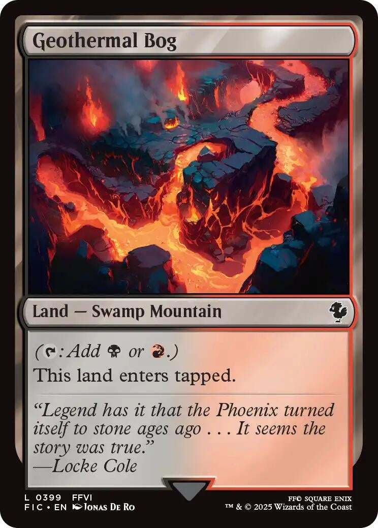 Image for Geothermal Bog (Surge Foil) (399) [FINAL FANTASY] - Magic: The Gathering