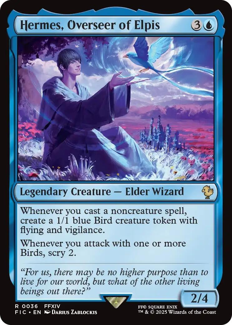 Image for Hermes, Overseer of Elpis (Surge Foil) (36) [FINAL FANTASY] - Magic: The Gathering