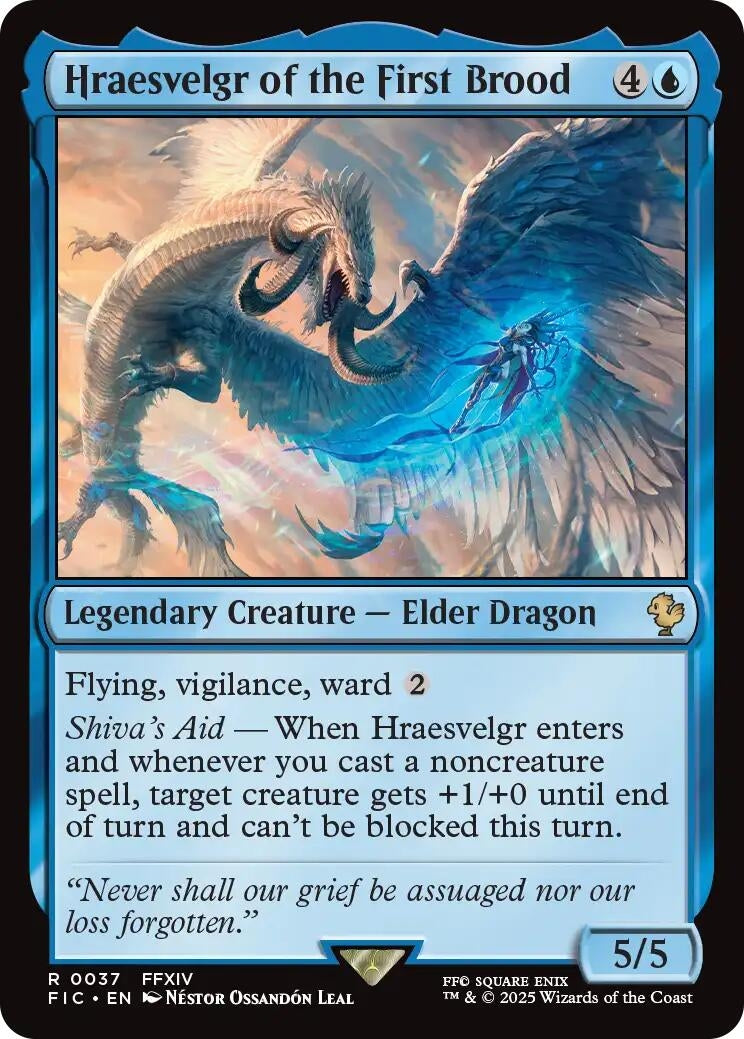 Image for Hraesvelgr of the First Brood (Surge Foil) (37) [FINAL FANTASY] - Magic: The Gathering