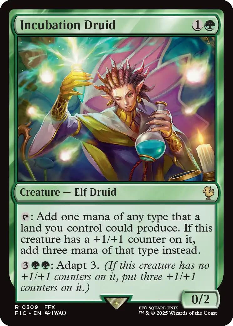 Image for Incubation Druid (Surge Foil) (309) [FINAL FANTASY] - Magic: The Gathering