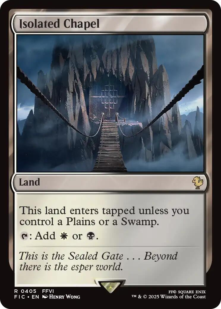 Image for Isolated Chapel (Surge Foil) (405) [FINAL FANTASY] - Magic: The Gathering