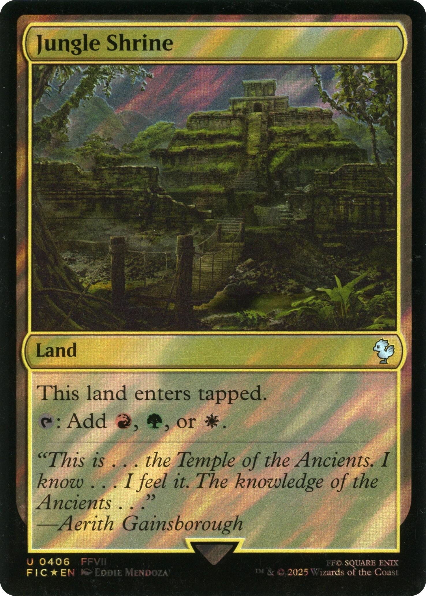 Image for Jungle Shrine (Surge Foil) (406) [FINAL FANTASY] - Magic: The Gathering