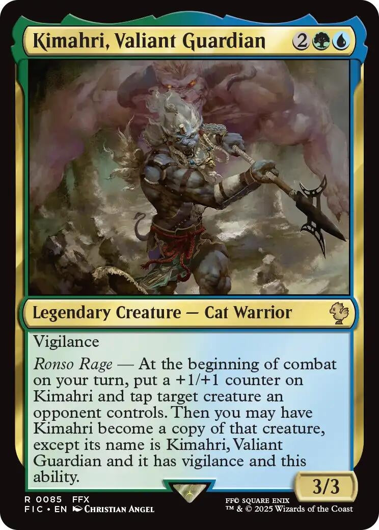 Image for Kimahri, Valiant Guardian (Surge Foil) (85) [FINAL FANTASY] - Magic: The Gathering