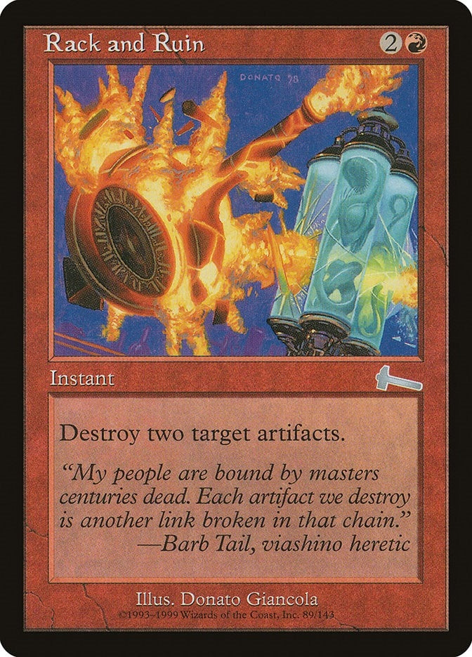 Image for Rack and Ruin (89) [Urza's Legacy] - Magic: The Gathering
