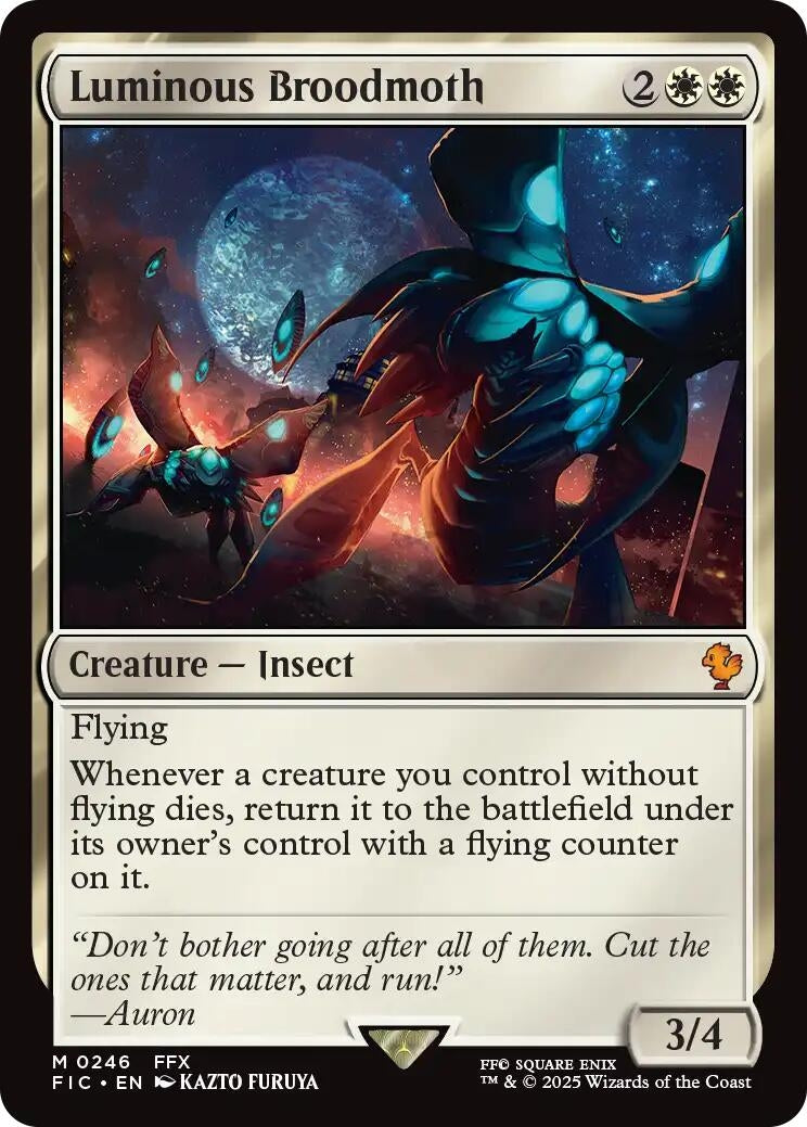 Image for Luminous Broodmoth (Surge Foil) (246) [FINAL FANTASY] - Magic: The Gathering