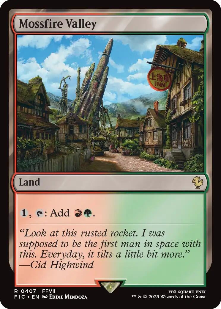 Image for Mossfire Valley (Surge Foil) (407) [FINAL FANTASY] - Magic: The Gathering