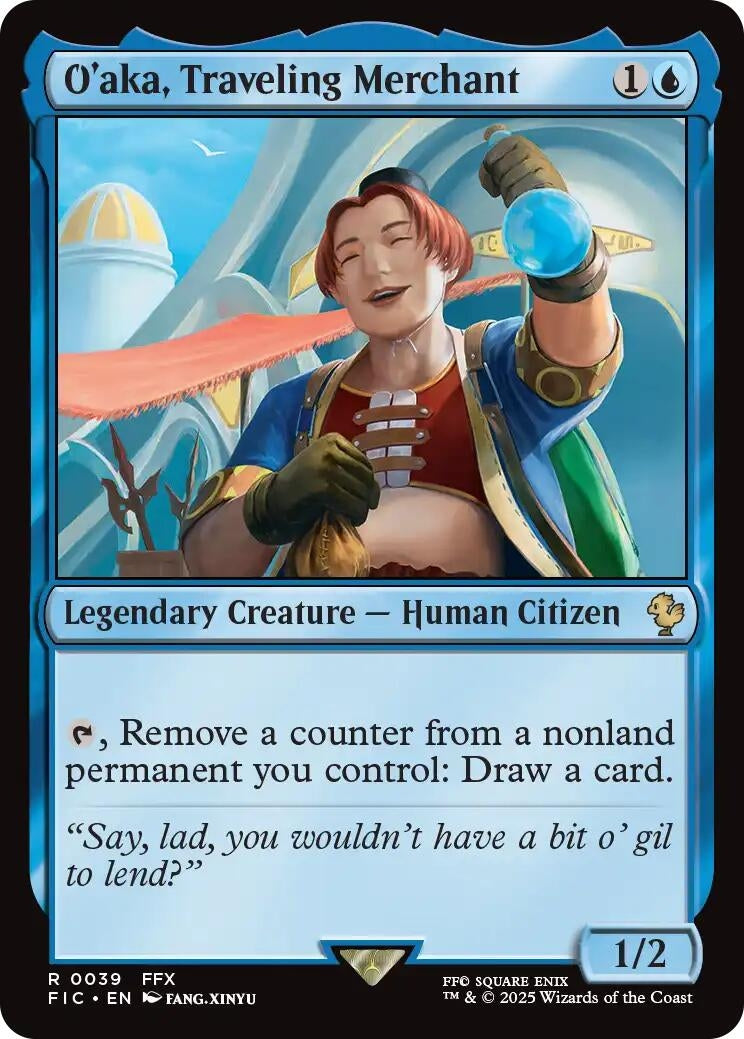 Image for O'aka, Traveling Merchant (Surge Foil) (39) [FINAL FANTASY] - Magic: The Gathering