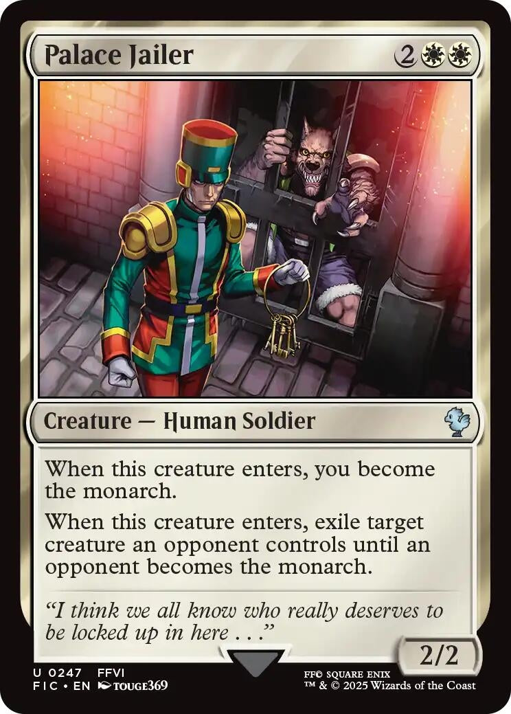 Image for Palace Jailer (Surge Foil) (247) [FINAL FANTASY] - Magic: The Gathering