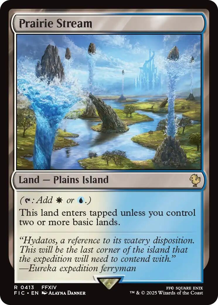 Image for Prairie Stream (Surge Foil) (413) [FINAL FANTASY] - Magic: The Gathering