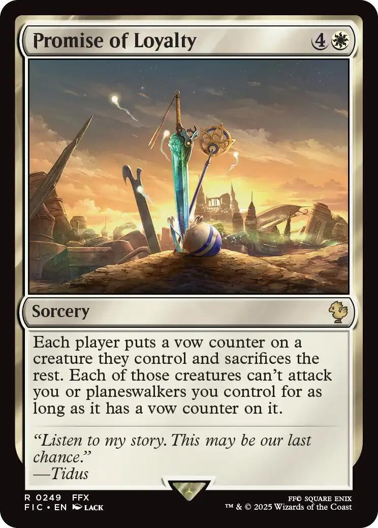 Image for Promise of Loyalty (Surge Foil) (249) [FINAL FANTASY] - Magic: The Gathering