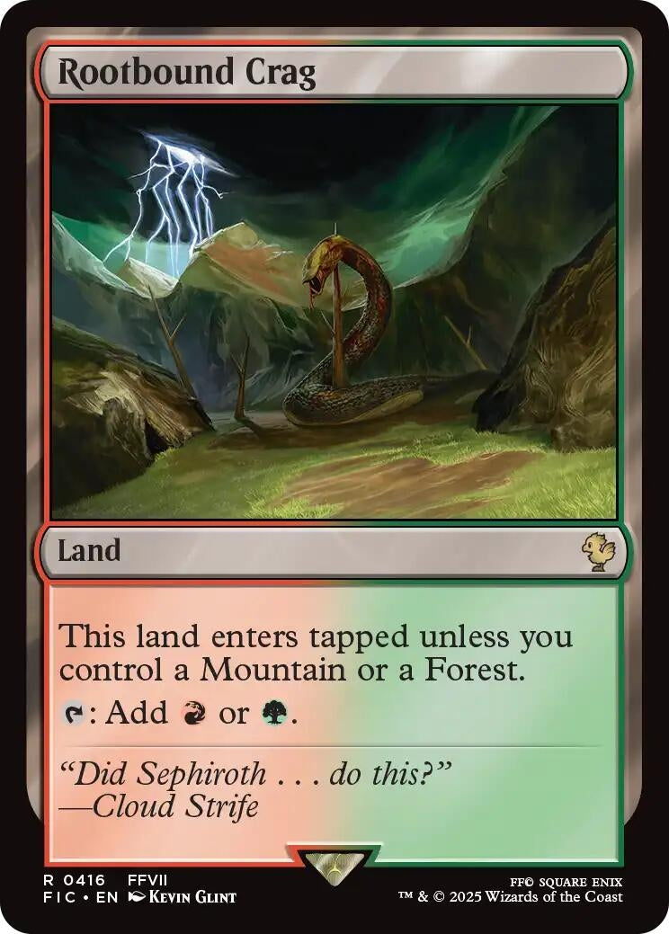 Image for Rootbound Crag (Surge Foil) (416) [FINAL FANTASY] - Magic: The Gathering