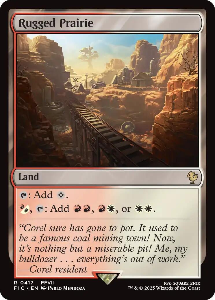 Image for Rugged Prairie (Surge Foil) (417) [FINAL FANTASY] - Magic: The Gathering