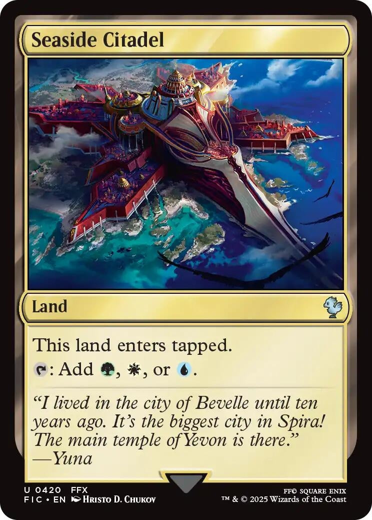 Image for Seaside Citadel (Surge Foil) (420) [FINAL FANTASY] - Magic: The Gathering