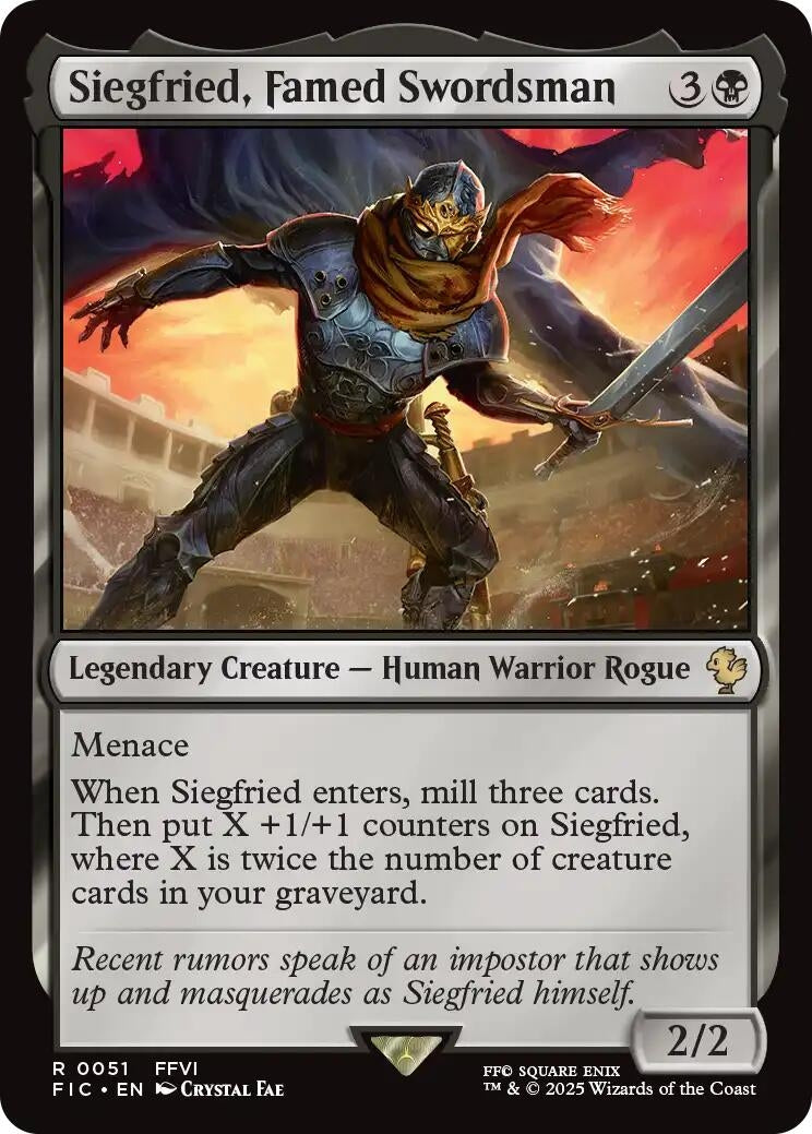 Image for Siegfried, Famed Swordsman (Surge Foil) (51) [FINAL FANTASY] - Magic: The Gathering
