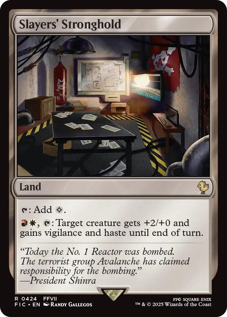 Image for Slayers' Stronghold (Surge Foil) (424) [FINAL FANTASY] - Magic: The Gathering