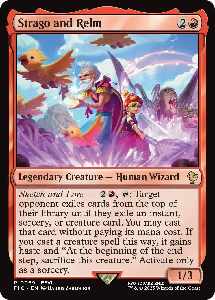 Image for Strago and Relm (Surge Foil) (59) [FINAL FANTASY] - Magic: The Gathering