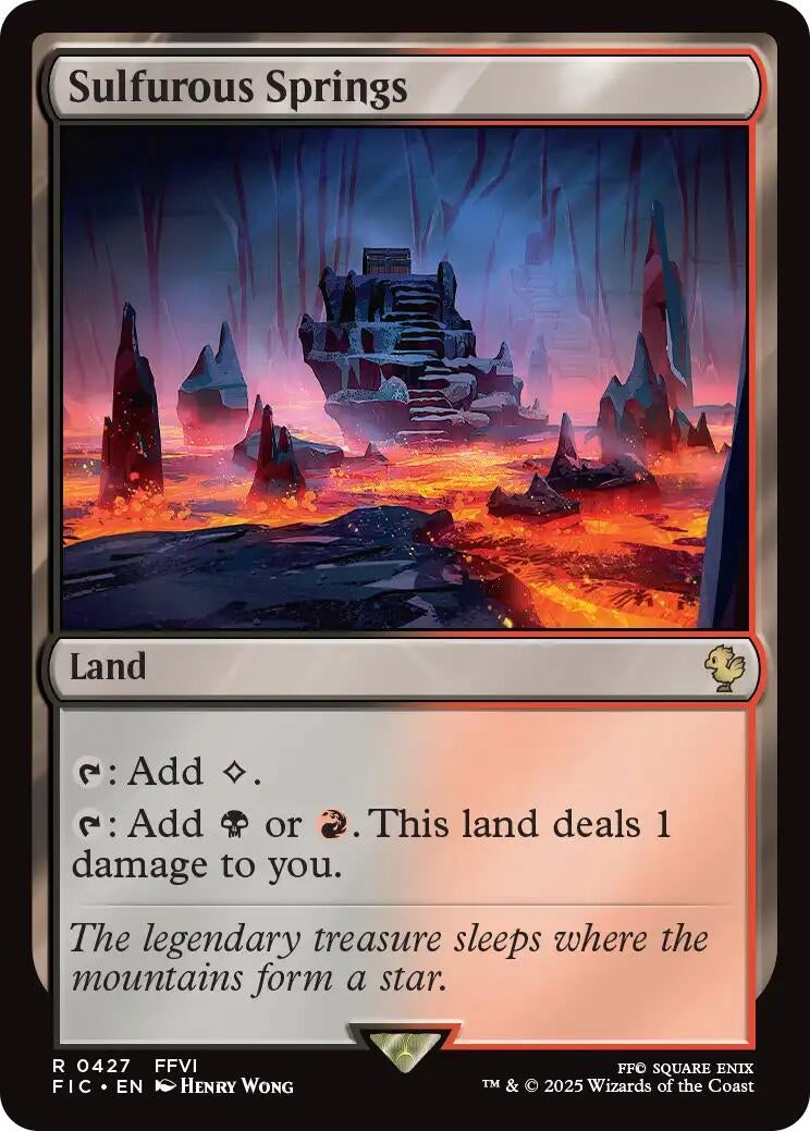Image for Sulfurous Springs (Surge Foil) (427) [FINAL FANTASY] - Magic: The Gathering