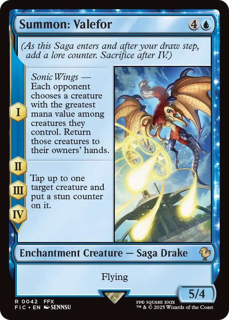 Image for Summon: Valefor (Surge Foil) (42) [FINAL FANTASY] - Magic: The Gathering