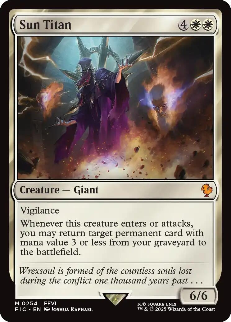 Image for Sun Titan (Surge Foil) (254) [FINAL FANTASY] - Magic: The Gathering