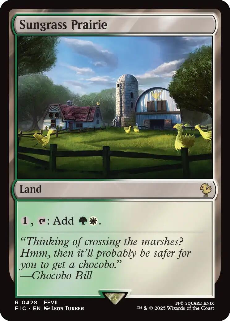 Image for Sungrass Prairie (Surge Foil) (428) [FINAL FANTASY] - Magic: The Gathering
