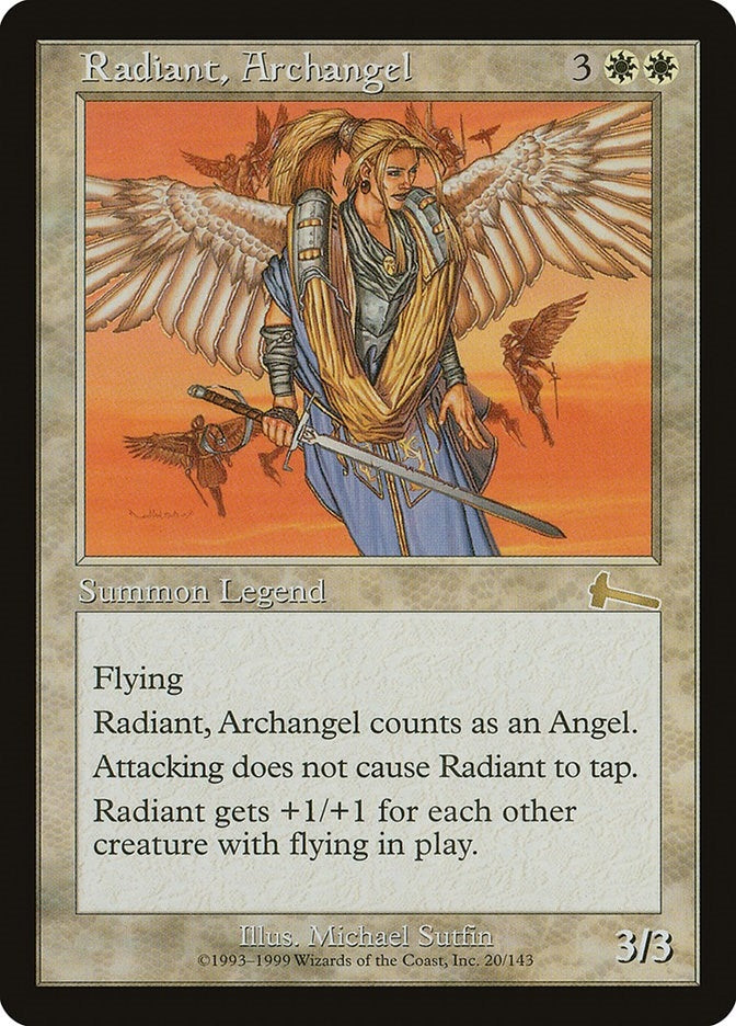 Image for Radiant, Archangel (20) [Urza's Legacy] - Magic: The Gathering