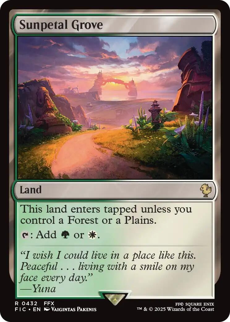 Image for Sunpetal Grove (Surge Foil) (432) [FINAL FANTASY] - Magic: The Gathering