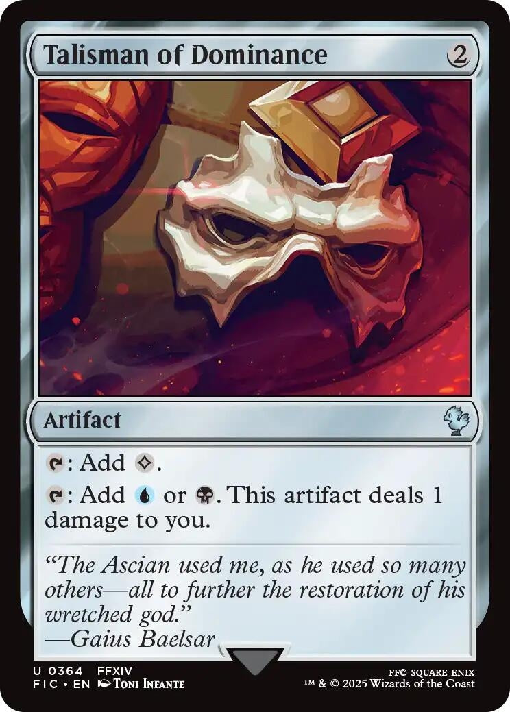 Image for Talisman of Dominance (Surge Foil) (364) [FINAL FANTASY] - Magic: The Gathering