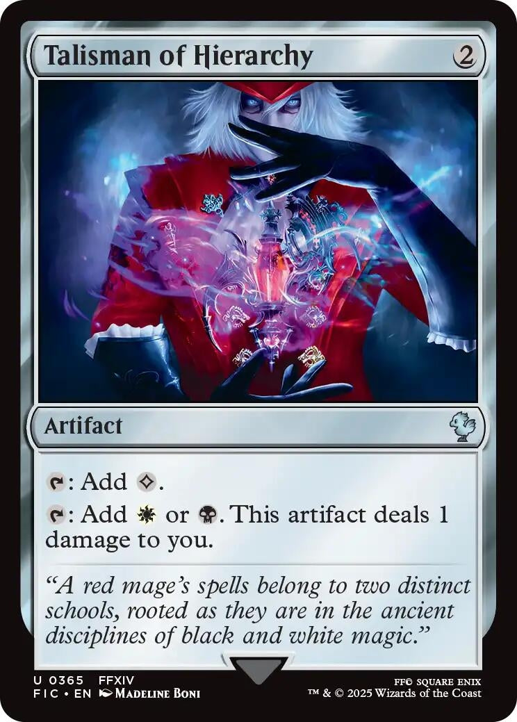 Talisman of Hierarchy (Surge Foil) (365) [Commander: FINAL FANTASY]
