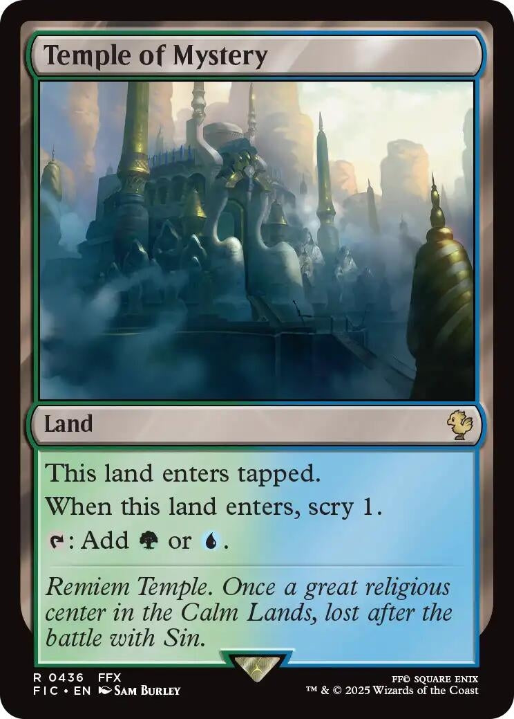 Image for Temple of Mystery (Surge Foil) (436) [FINAL FANTASY] - Magic: The Gathering