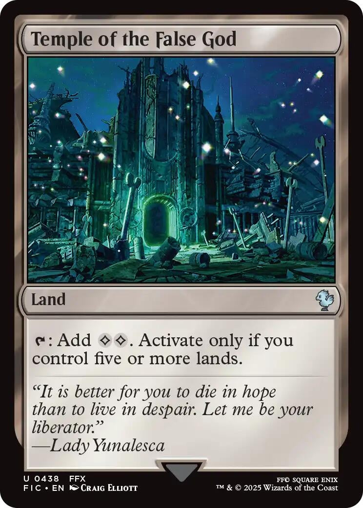 Image for Temple of the False God (Surge Foil) (438) [FINAL FANTASY] - Magic: The Gathering