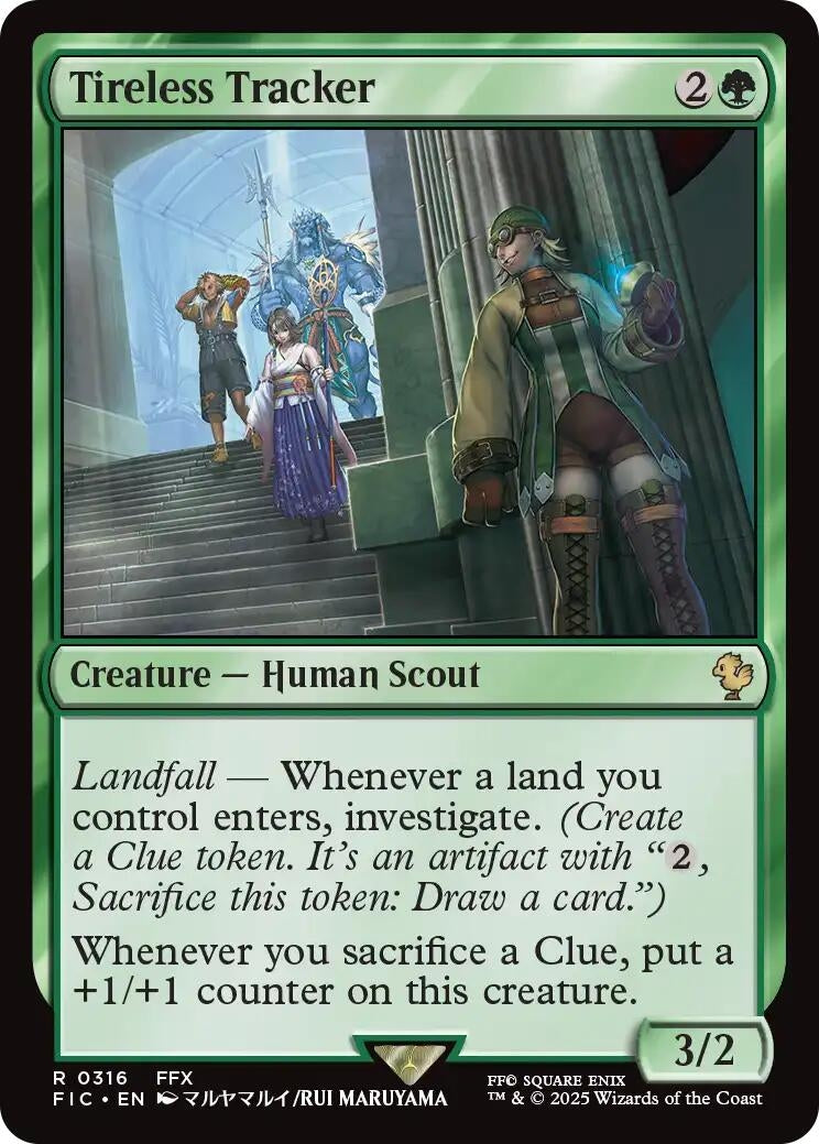 Image for Tireless Tracker (Surge Foil) (316) [FINAL FANTASY] - Magic: The Gathering