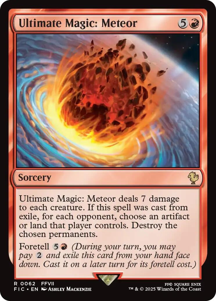 Image for Ultimate Magic: Meteor (Surge Foil) (62) [FINAL FANTASY] - Magic: The Gathering