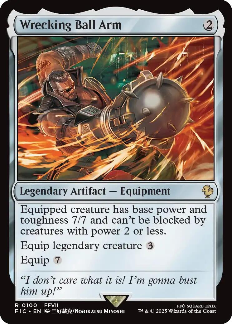 Image for Wrecking Ball Arm (Surge Foil) (100) [FINAL FANTASY] - Magic: The Gathering