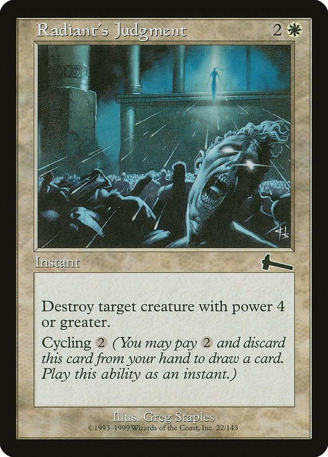 Image for Radiant's Judgment (22) [Urza's Legacy] - Magic: The Gathering