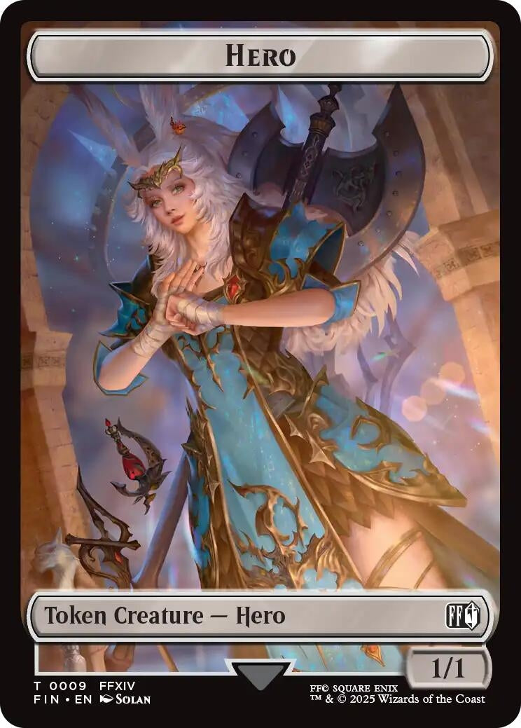 Image for Hero (0009) // Bird (0017) Double-Sided Token (9 // 17) [FINAL FANTASY] - Magic: The Gathering