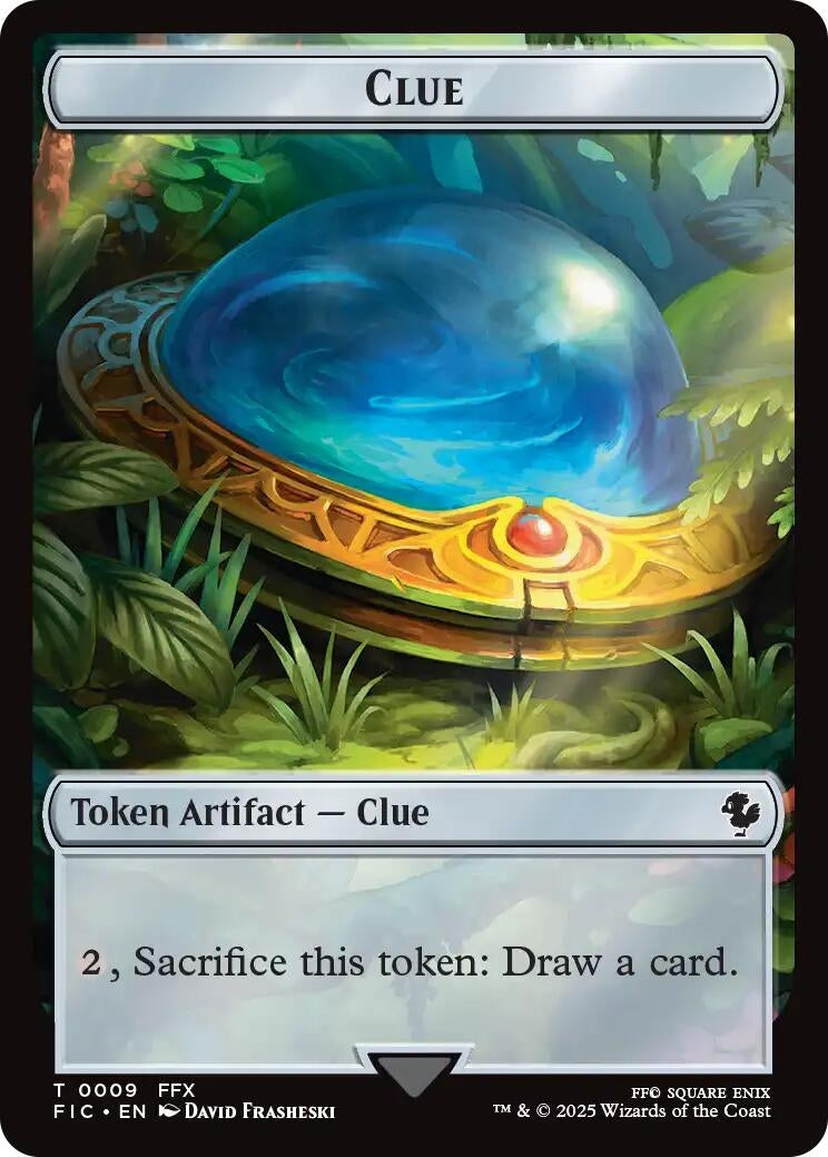 Image for Clue // Treasure Double-Sided Token (9 // 23) [FINAL FANTASY] - Magic: The Gathering