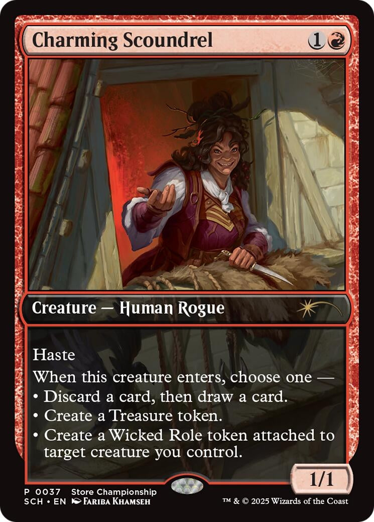Image for Charming Scoundrel (37) [Game Day & Store Championship Promos] - Magic: The Gathering