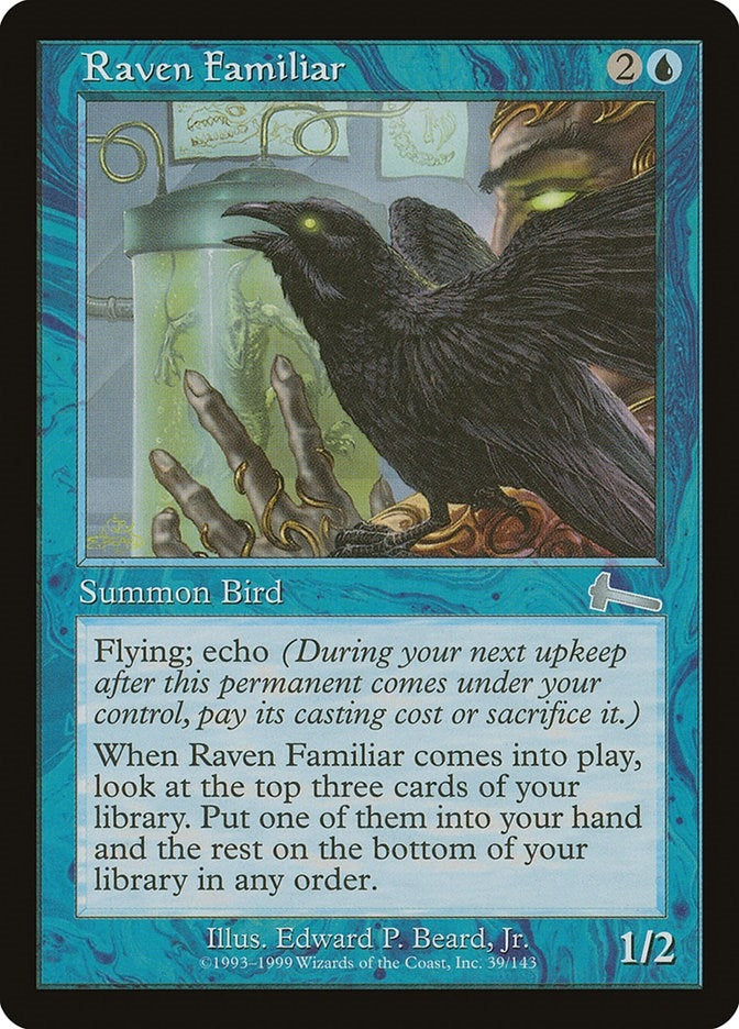 Image for Raven Familiar (39) [Urza's Legacy] - Magic: The Gathering