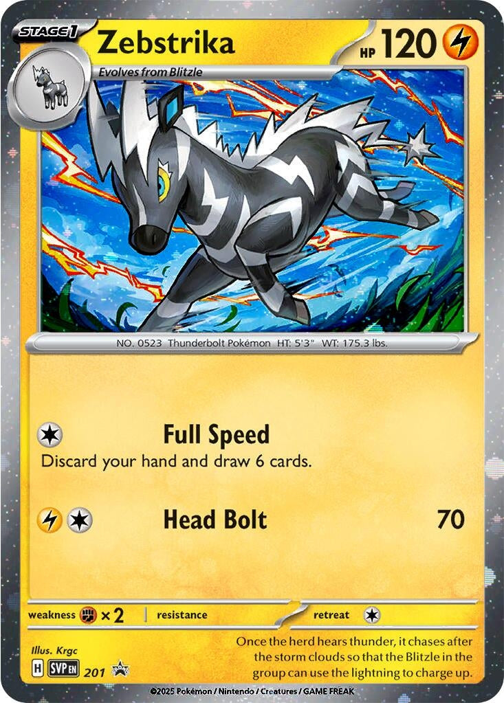 Image for Zebstrika - 201 (Cosmos Holo) (201) [SV: Scarlet & Violet Promo Cards] - Pokemon