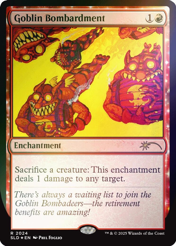 Image for Goblin Bombardment (2024) (Rainbow Foil) (2024) [Secret Lair Drop Series] - Magic: The Gathering