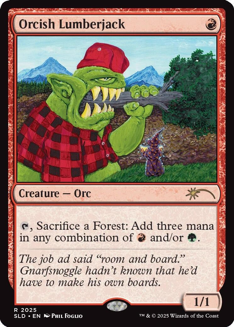 Image for Orcish Lumberjack (2025) (2025) [Secret Lair Drop Series] - Magic: The Gathering