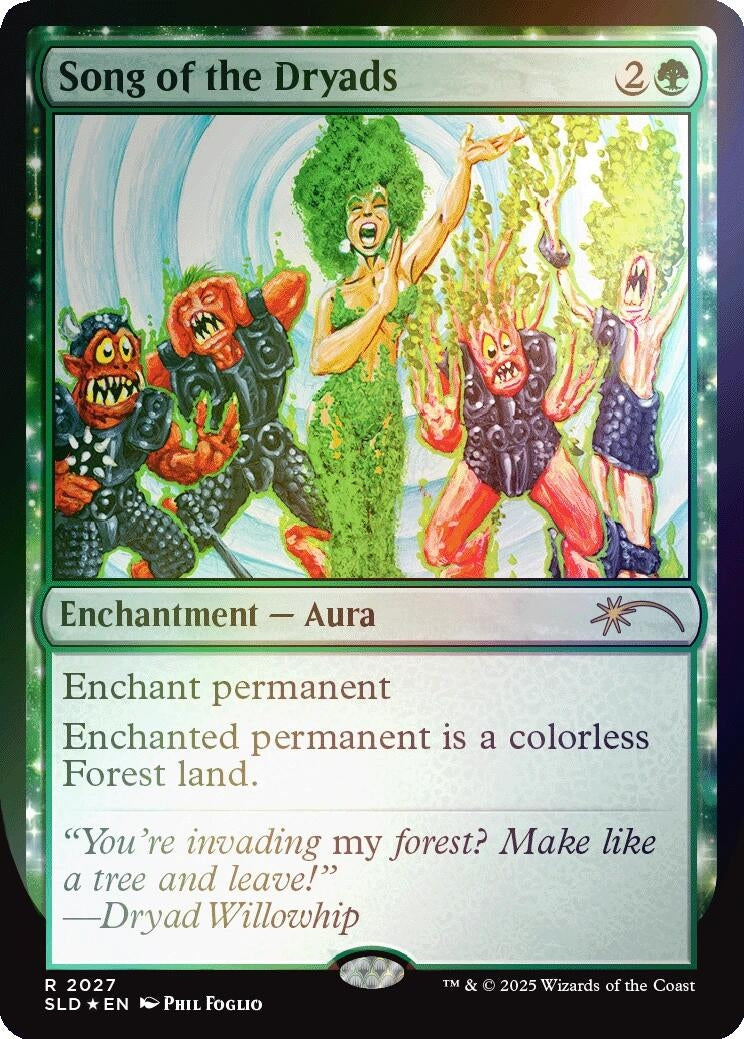 Image for Song of the Dryads (2027) (Rainbow Foil) (2027) [Secret Lair Drop Series] - Magic: The Gathering