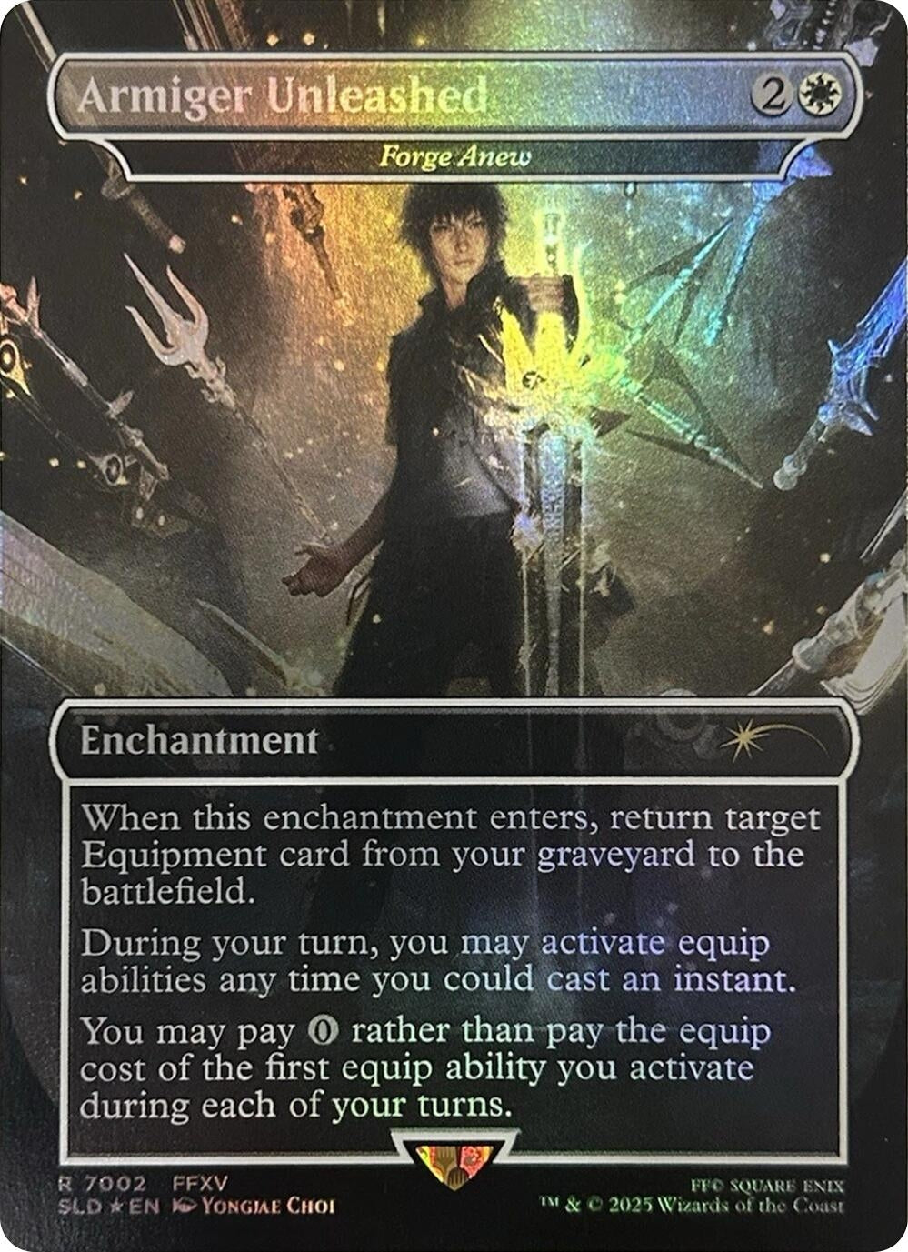 Image for Armiger Unleashed - Forge Anew (Rainbow Foil) (7002) [Secret Lair Drop Series] - Magic: The Gathering