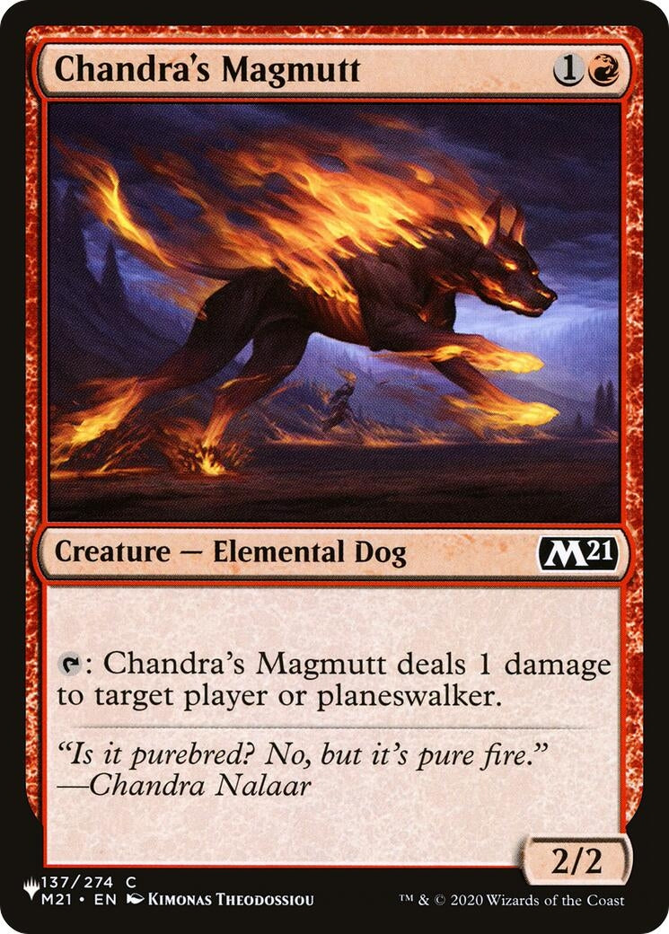 Image for Chandra's Magmutt (137/274) [The List Reprints] - Magic: The Gathering