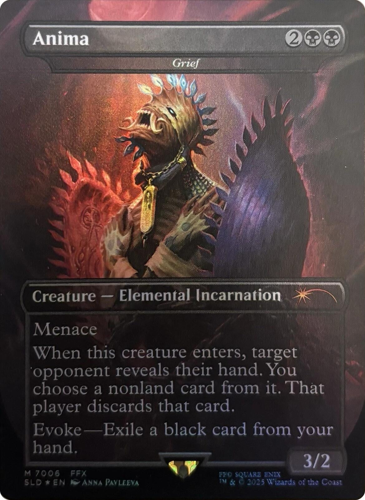 Image for Anima - Grief (Rainbow Foil) (7006) [Secret Lair Drop Series] - Magic: The Gathering