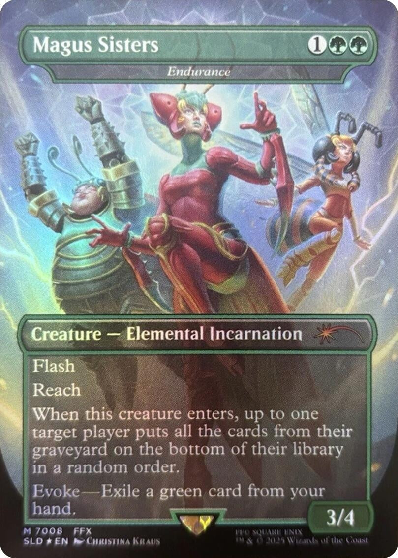 Image for Magus Sisters - Endurance (Rainbow Foil) (7008) [Secret Lair Drop Series] - Magic: The Gathering