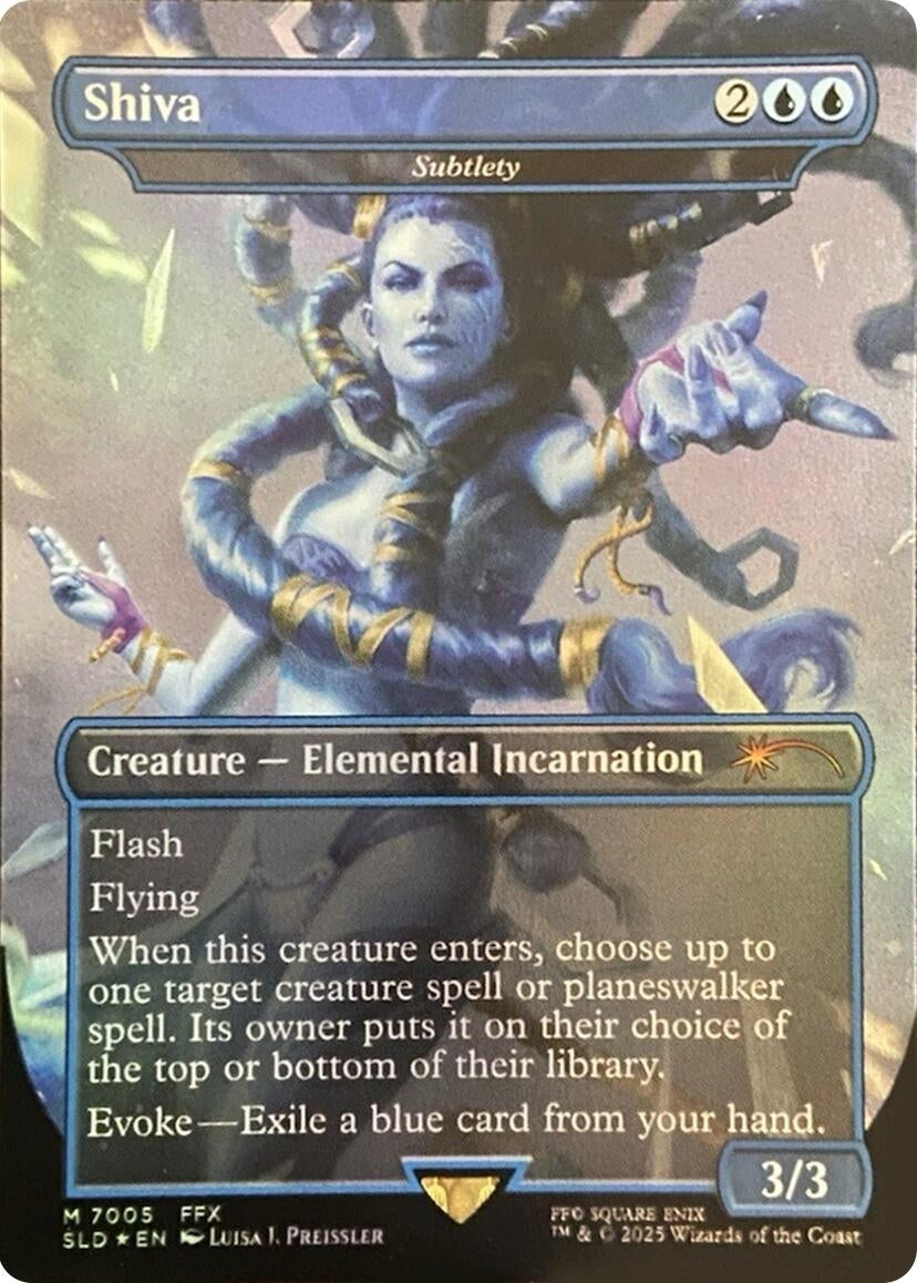 Image for Shiva - Subtlety (Rainbow Foil) (7005) [Secret Lair Drop Series] - Magic: The Gathering
