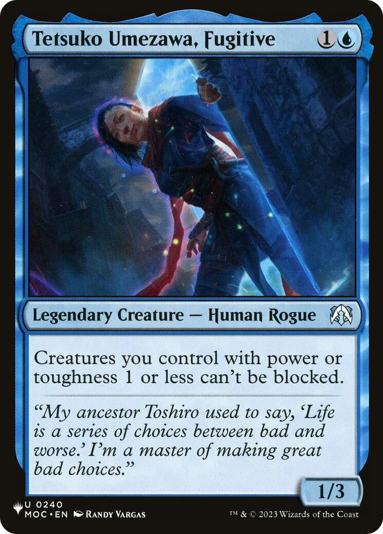Image for Tetsuko Umezawa, Fugitive (MOC) (240) [The List Reprints] - Magic: The Gathering