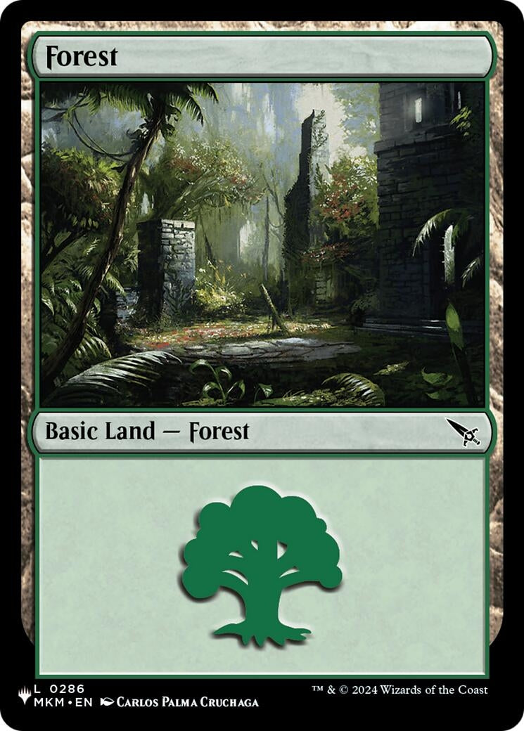 Image for Forest (MKM) (286) [The List Reprints] - Magic: The Gathering